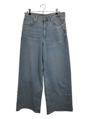 Rag & Bone Serena Full Length Jeans Wide Leg Light Wash Size 29 Boho Designer